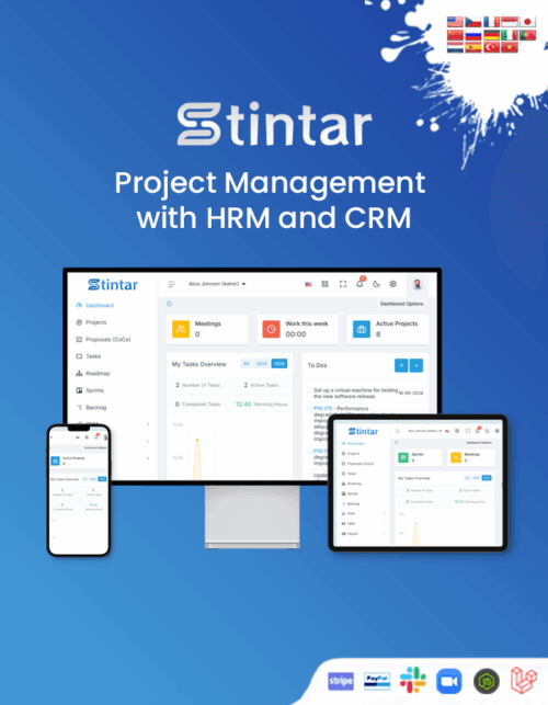 Stintar - Project Management with HRM and CRM