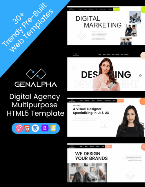 GenAlpha - Multipurpose HTML Templates